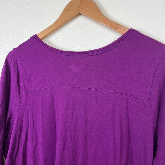 Lane Bryant Long Sleeve Scoop Neck Pocket Tee Purple Women’s Size 14/16 - Picture 6 of 8